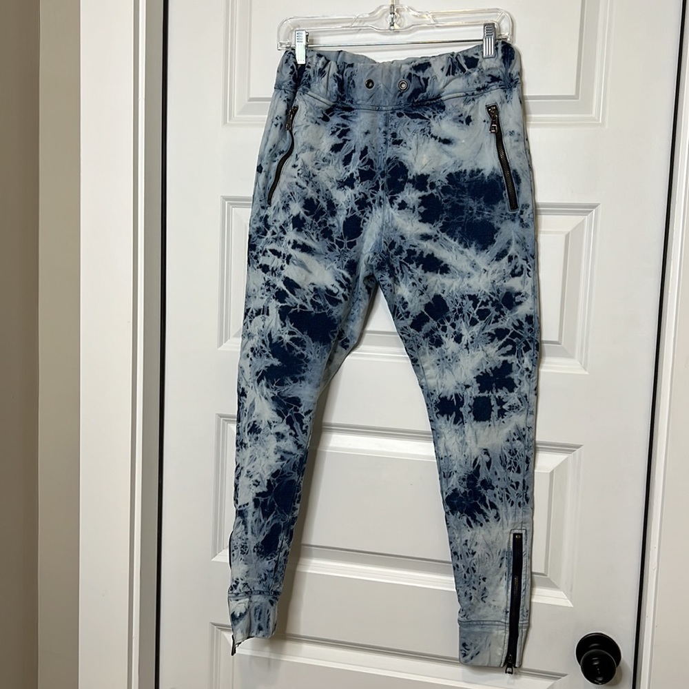 Hudson Outerwear Pants Blue Tie Dye